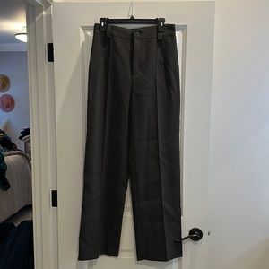 Dark olive green trousers
